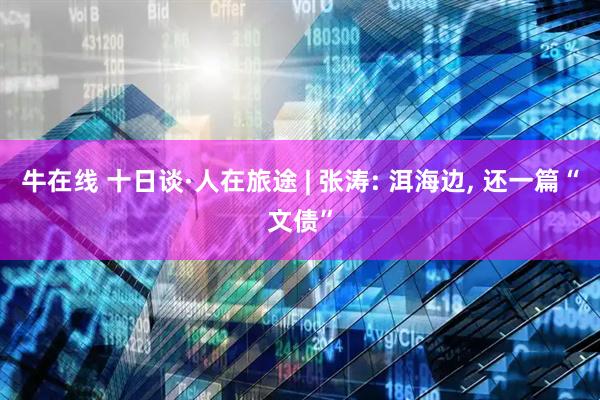 牛在线 十日谈·人在旅途 | 张涛: 洱海边, 还一篇“文债”